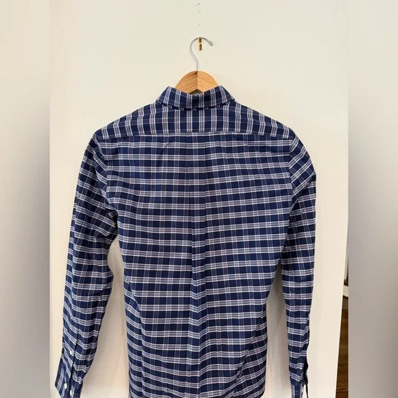 Brooks Brothers Men's Blue Checkered Shirt - Picture 4 of 6